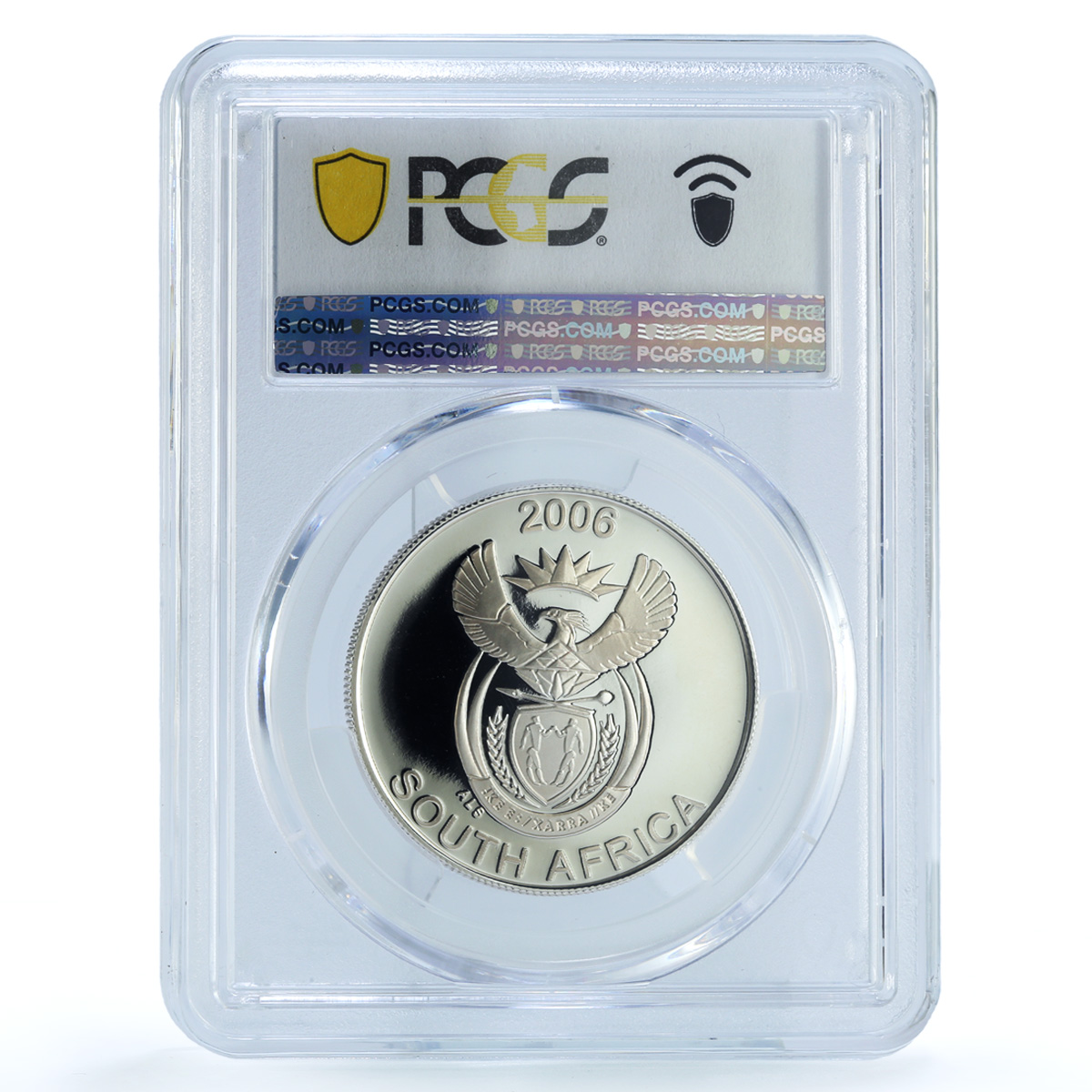 South Africa 10 cents Jackal KM-317 Wildlife Fauna Dog PR 70 PCGS Ag coin 2006