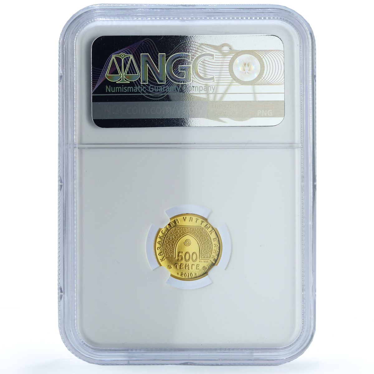Kazakhstan 500 tenge Dome Rock Jerusalem KM-181 Mosque PF 70 NGC gold coin 2010