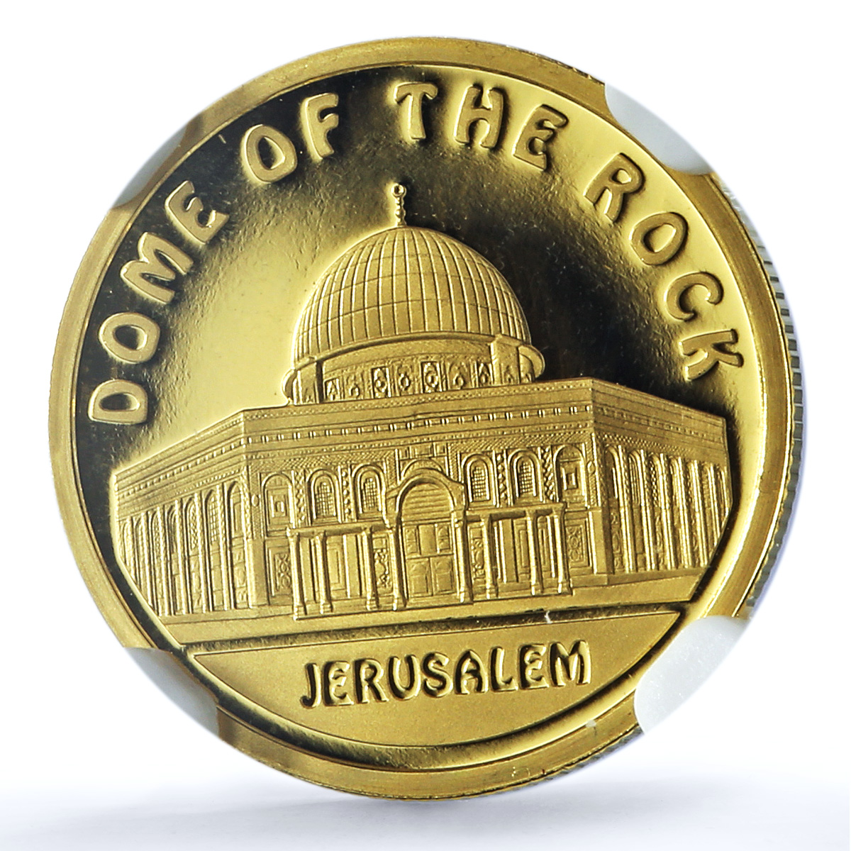 Kazakhstan 500 tenge Dome Rock Jerusalem KM-181 Mosque PF 70 NGC gold coin 2010