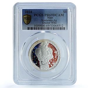 Niue 1 dollar Sontarans Doctor Who Cinema PR 69 PCGS silver coin 2014