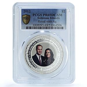 Solomon Is. 2 dollars Royal Visit KM-176 Willam Middleton PR69 PCGS Ag coin 2012
