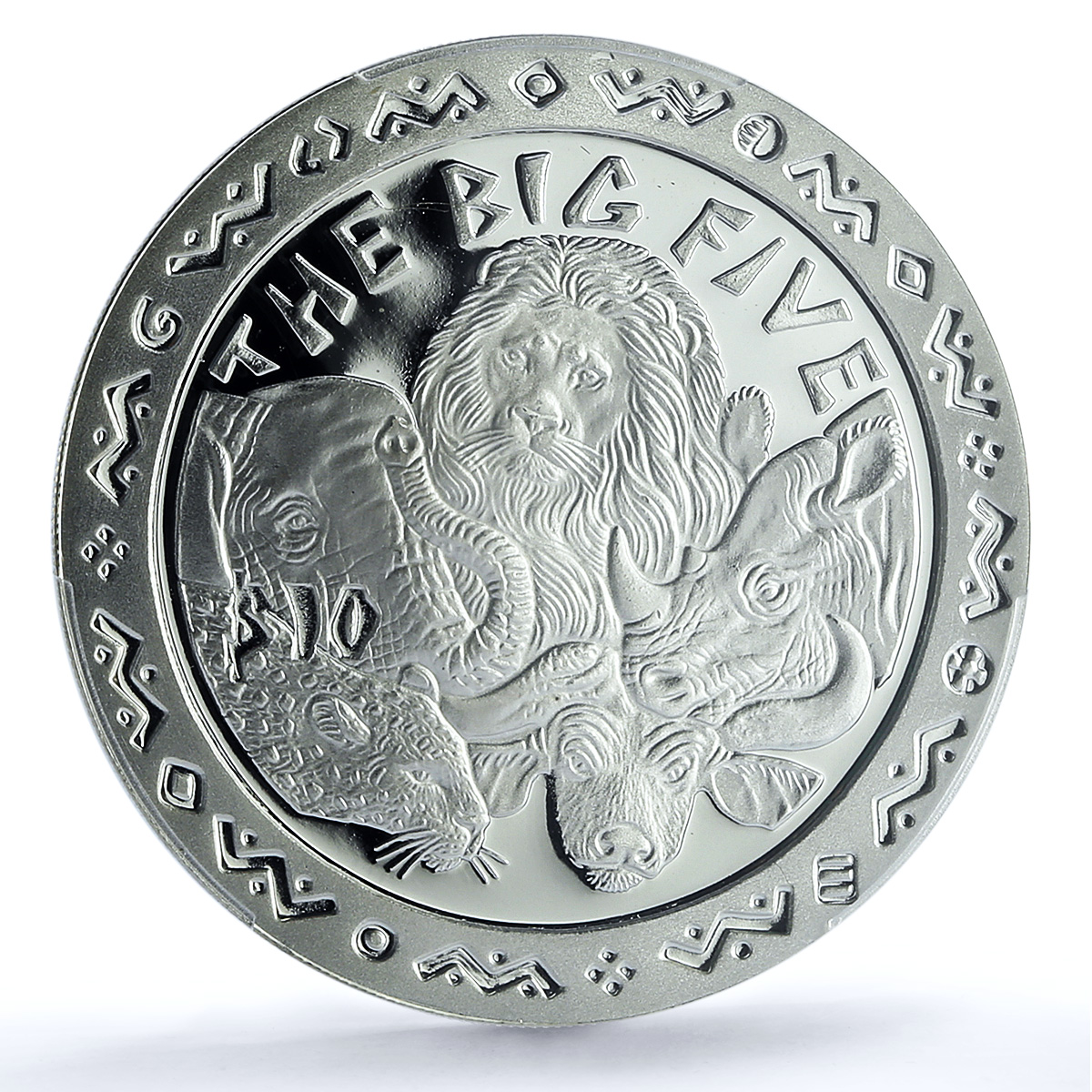 Sierra Leone $10 Elephant Lion Rhino Leopard Buffalo PR 70 PCGS silver coin 2001 Sierra Leone $10 Elephant Lion Rhino Leopard Buffalo PR 70 PCGS silver coin 2001