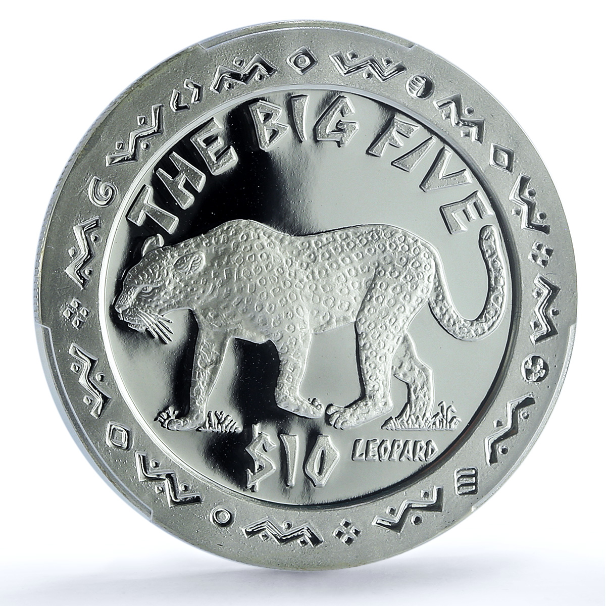 Sierra Leone 10 dollars Leopard KM-229 Fauna Cat PR 70 PCGS silver coin 2001 Sierra Leone 10 dollars Leopard KM-229 Fauna Cat PR 70 PCGS silver coin 2001