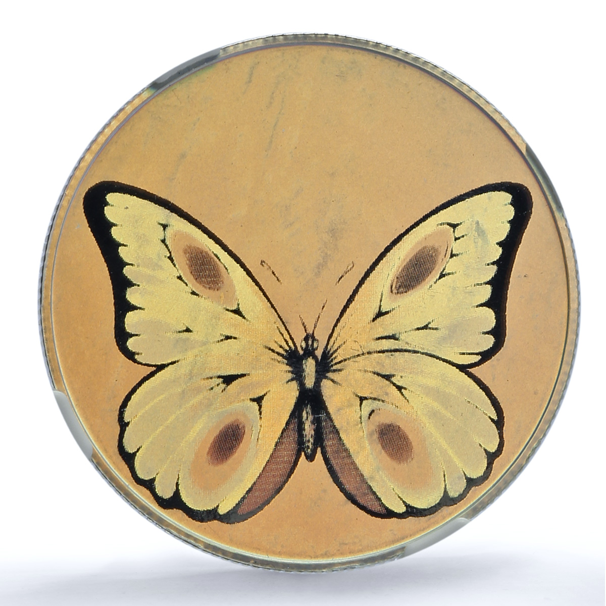 Sao Tome 1000 dobras Butterfly Hologram KM-82 Fauna PF 69 NGC silver coin 1998 Sao Tome 1000 dobras Butterfly Hologram KM-82 Fauna PF 69 NGC silver coin 1998