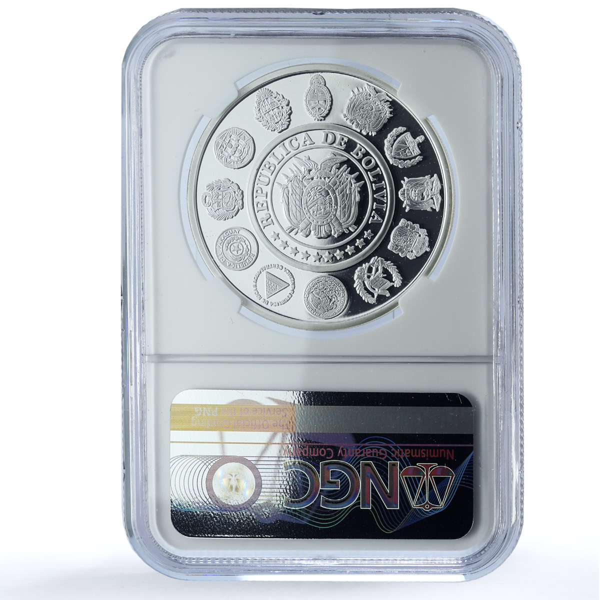 Bolivia 10 bolivianos Diablada Ibero-American Dances PF 70 NGC silver coin 1997 Bolivia 10 bolivianos Diablada Ibero-American Dances PF 70 NGC silver coin 1997