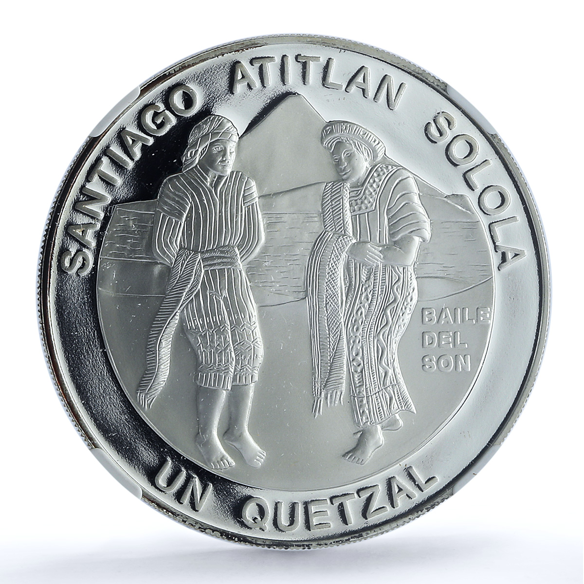 Guatemala 1 quetzal Baile Son Ibero-American Dances PF 69 NGC silver coin 1997