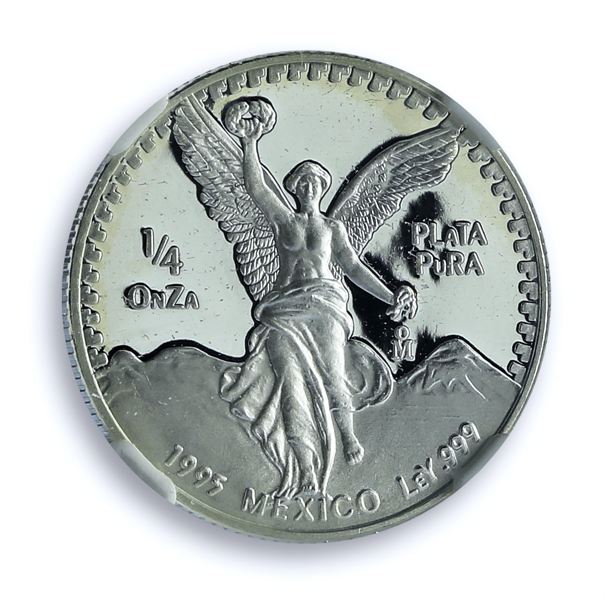 Mexico 1/4 onza Libertad Angel of Independence KM-544 PF 67 NGC silver coin 1995 Mexico 1/4 onza Libertad Angel of Independence KM-544 PF 67 NGC silver coin 1995