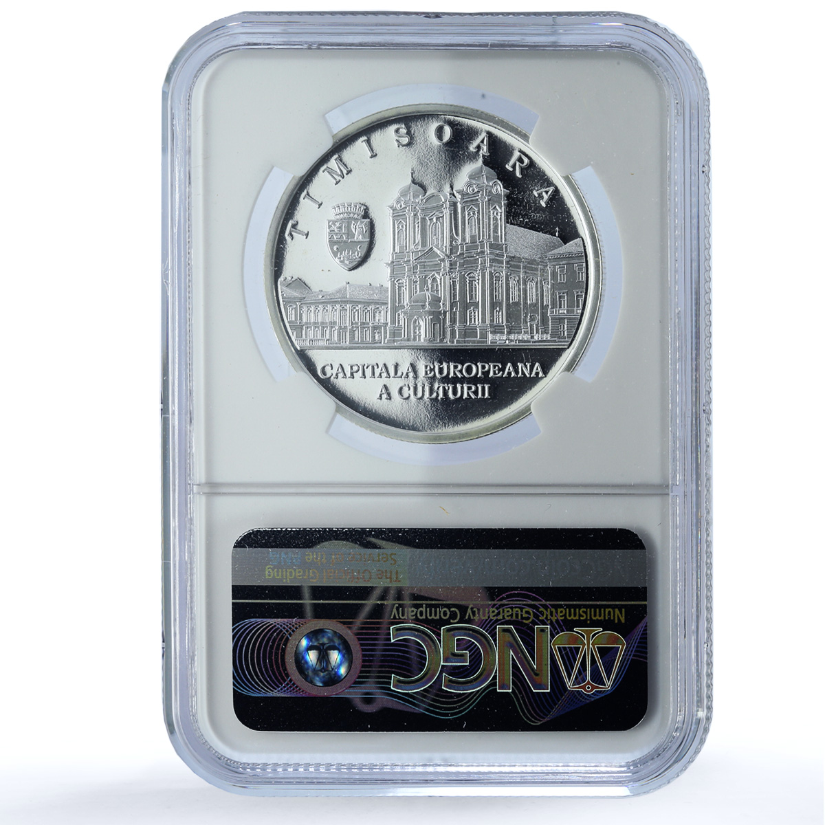 Romania 10 lei Timisoara KM-513 City Architecture PF 67 NGC silver coin 2023