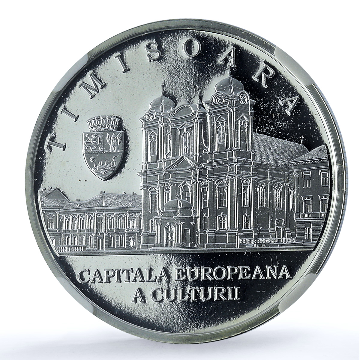 Romania 10 lei Timisoara KM-513 City Architecture PF 67 NGC silver coin 2023