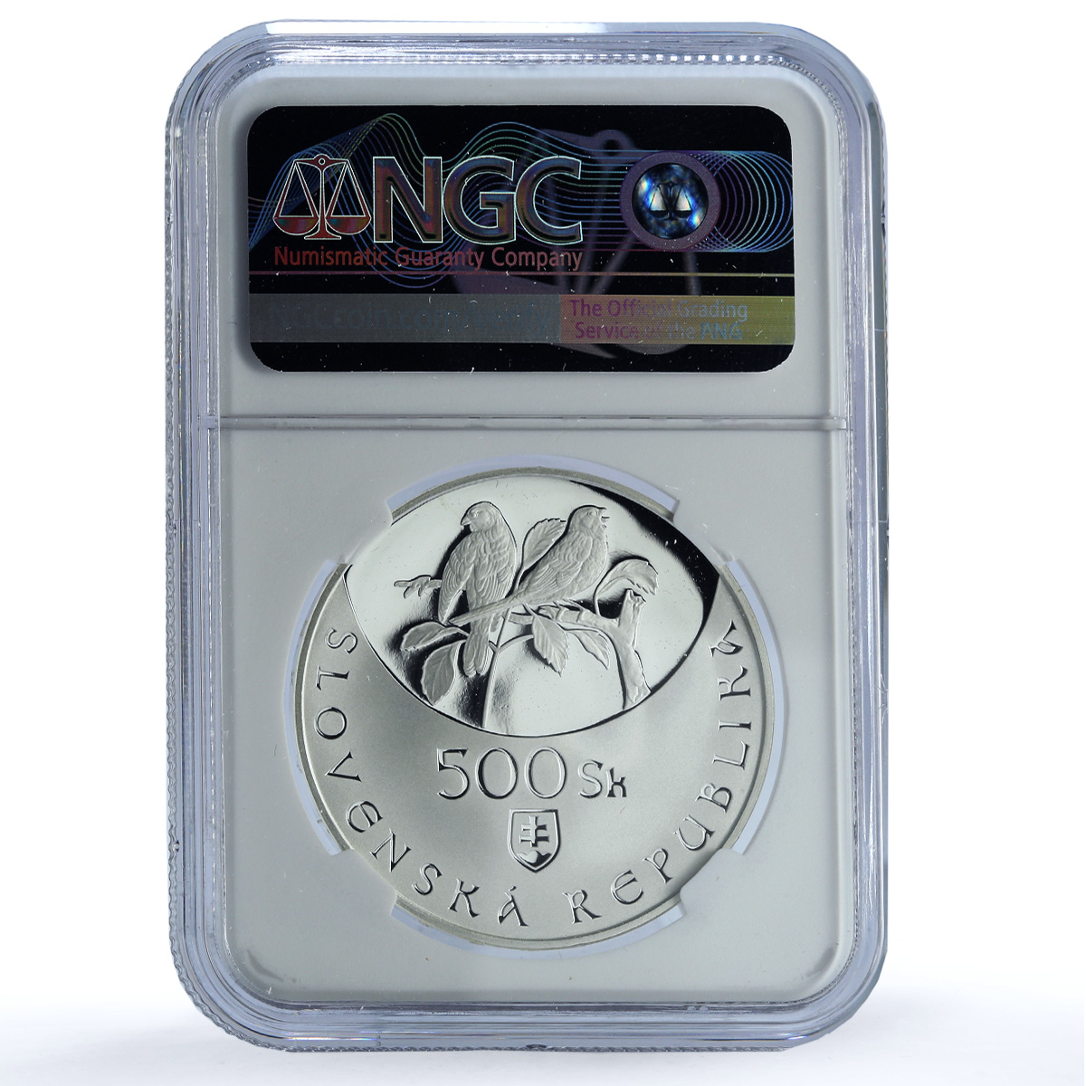 Slovakia 500 korun Kras Park KM-85 Flora Flower PF 69 NGC silver coin 2005 Slovakia 500 korun Kras Park KM-85 Flora Flower PF 69 NGC silver coin 2005