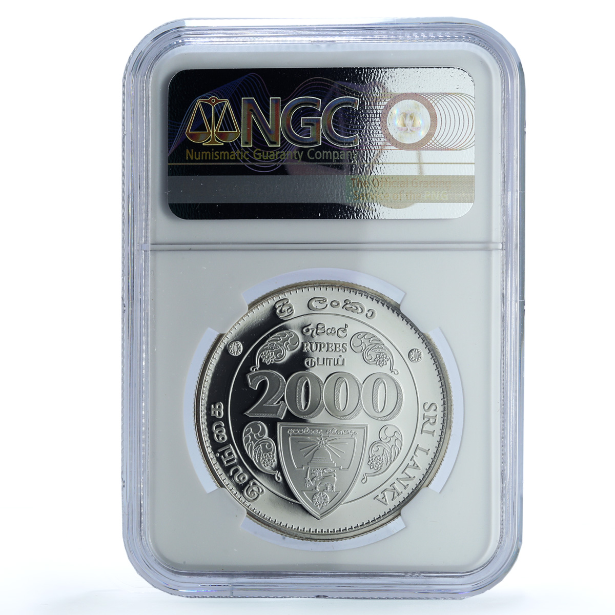 Sri Lanka 2000 rupees Ananda College Foundation KM-188 PF70 NGC silver coin 2011 Sri Lanka 2000 rupees Ananda College Foundation KM-188 PF70 NGC silver coin 2011
