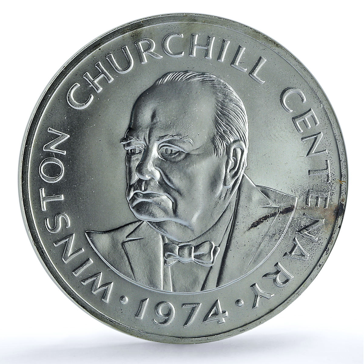 Turks Caicos Islands 20 crowns Churchill KM-2 MS 69 NGC silver coin 1974 Turks Caicos Islands 20 crowns Churchill KM-2 MS 69 NGC silver coin 1974