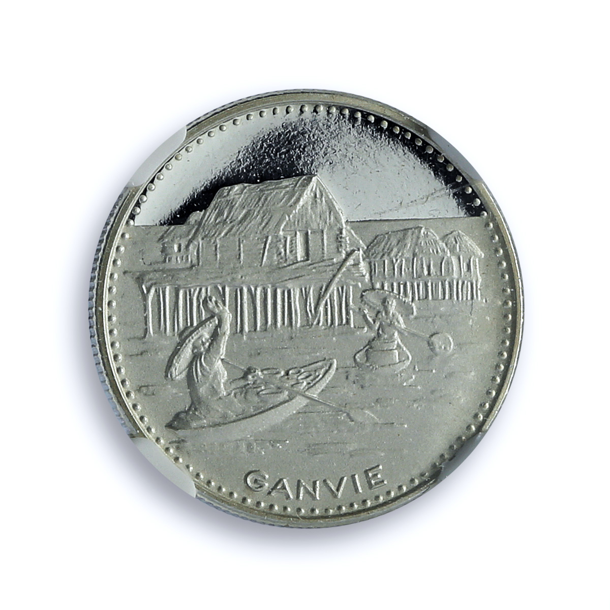 Dahomey Benin 100 francs Independence KM-1.3 Ganvie PF 69 NGC silver coin 1971