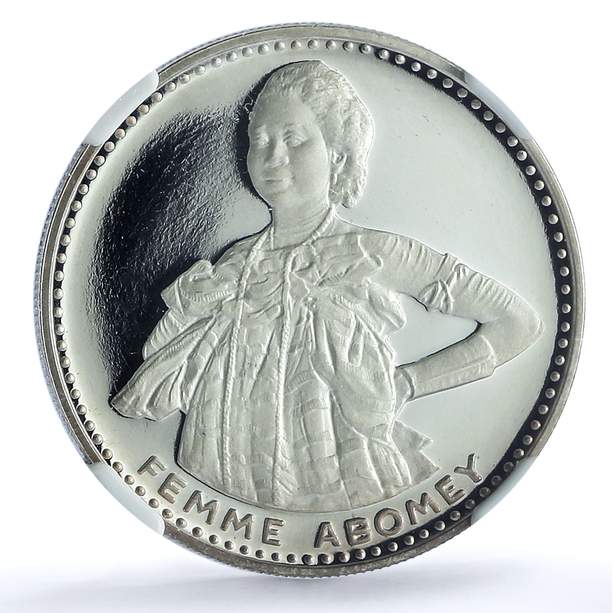 Dahomey Benin 200 francs Independence 1 AR Femme Abomey PF 69 NGC Ag coin 1971 Dahomey Benin 200 francs Independence 1 AR Femme Abomey PF 69 NGC Ag coin 1971