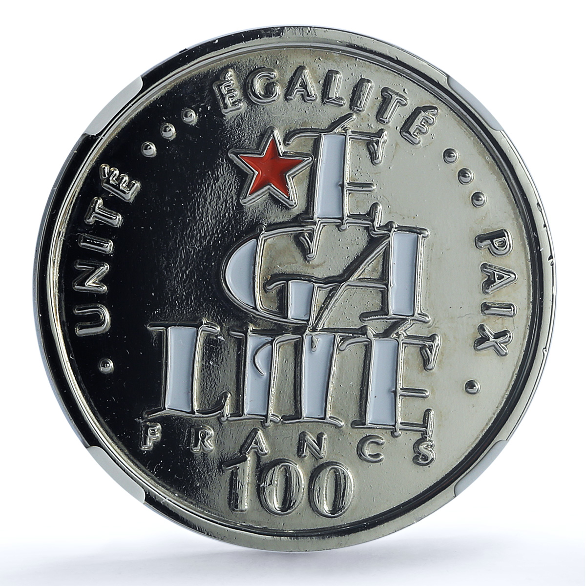 Djibouti 100 francs Independence KM-39 Egalite MS 62 NGC CuNi coin 2002 Djibouti 100 francs Independence KM-39 Egalite MS 62 NGC CuNi coin 2002