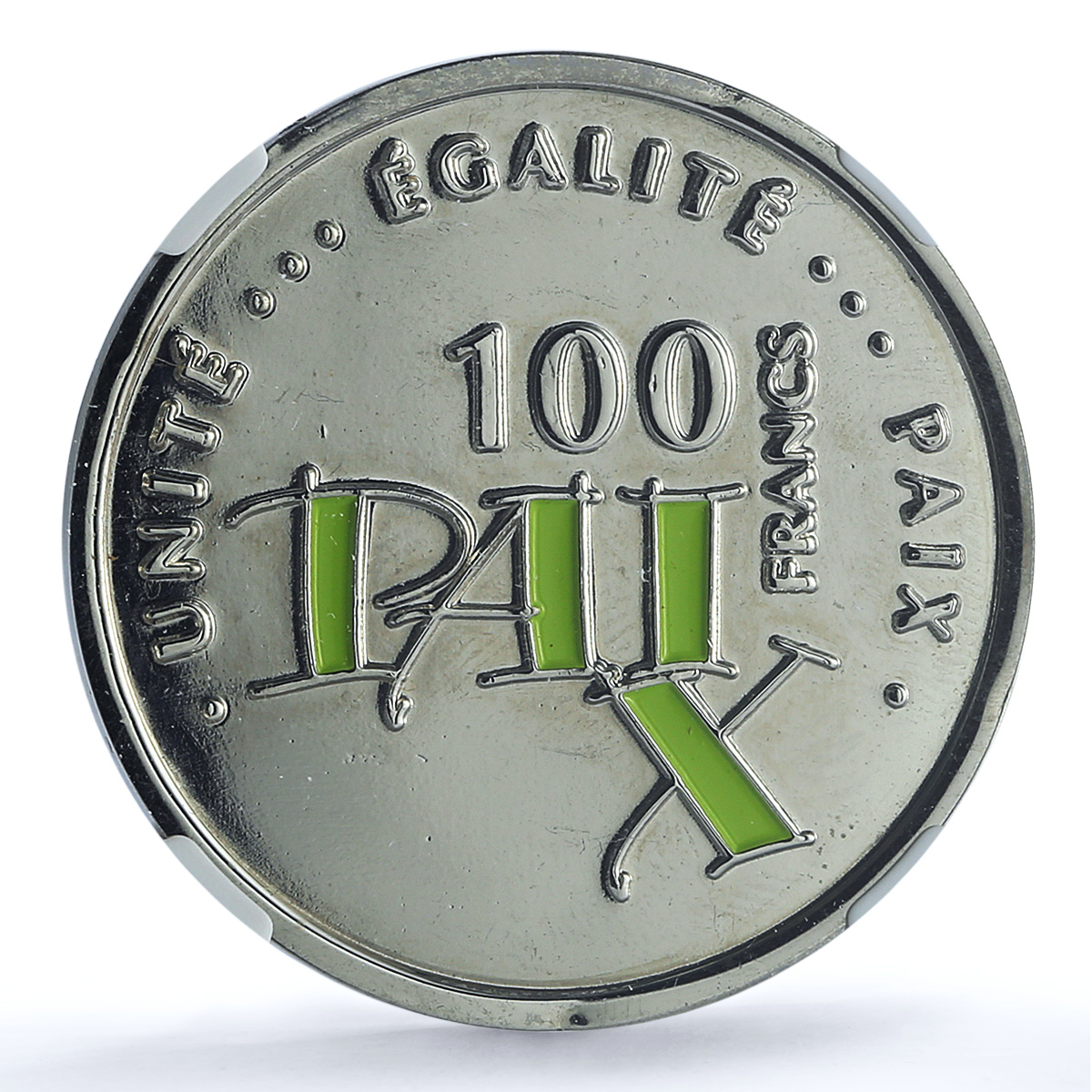 Djibouti 100 francs Independence KM-40 Paix MS 62 NGC CuNi coin 2002 Djibouti 100 francs Independence KM-40 Paix MS 62 NGC CuNi coin 2002