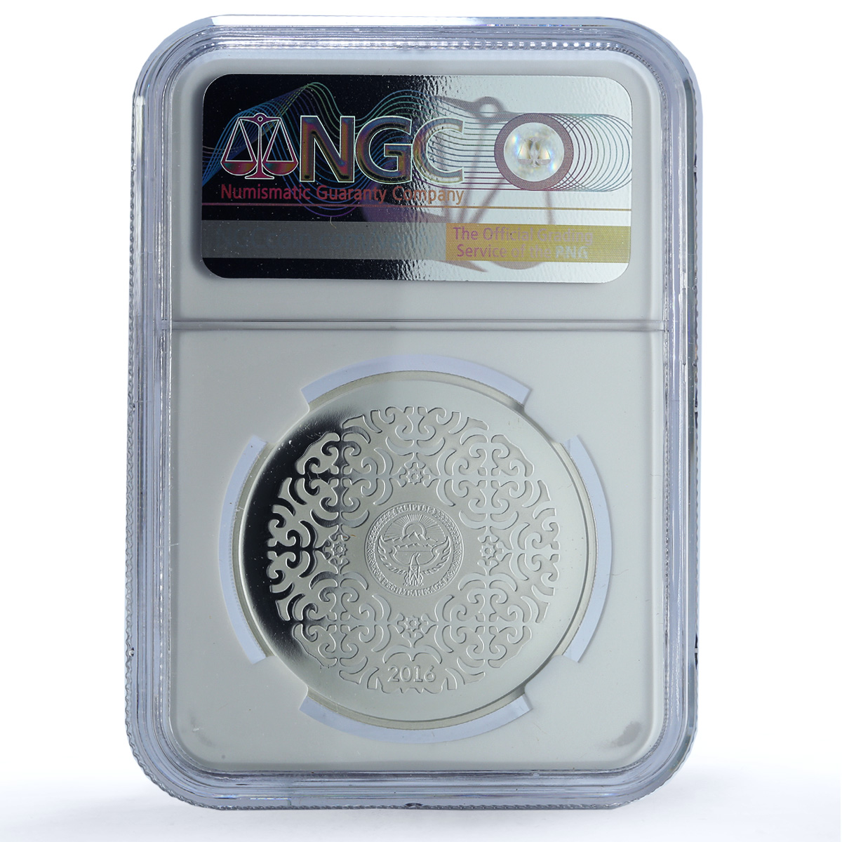 Kyrgyzstan 10 som Liberation Uprising 1916 History PF 70 NGC silver coin 2016