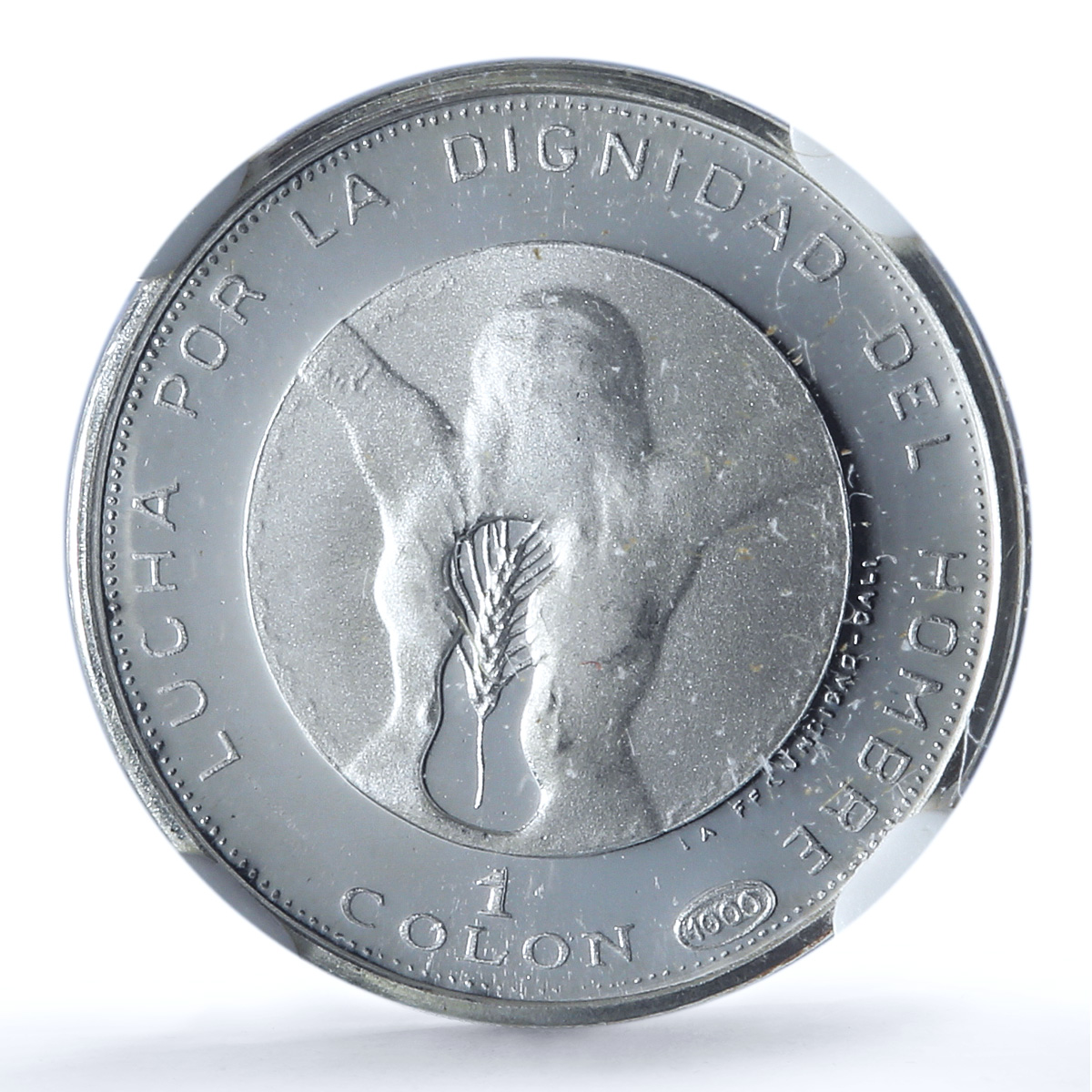 El Salvador 1 colon Independence KM-141 Fecundidad PF 69 NGC silver coin 1971 El Salvador 1 colon Independence KM-141 Fecundidad PF 69 NGC silver coin 1971