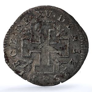 France Lorraine 15 deniers Leopold I KM-74 Boudeau- 1590 Flon-62 billon coin ND