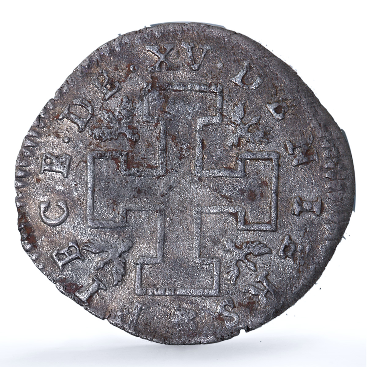 France Lorraine 15 deniers Leopold I KM-74 Boudeau- 1590 Flon-62 billon coin ND France Lorraine 15 deniers Leopold I KM-74 Boudeau- 1590 Flon-62 billon coin ND