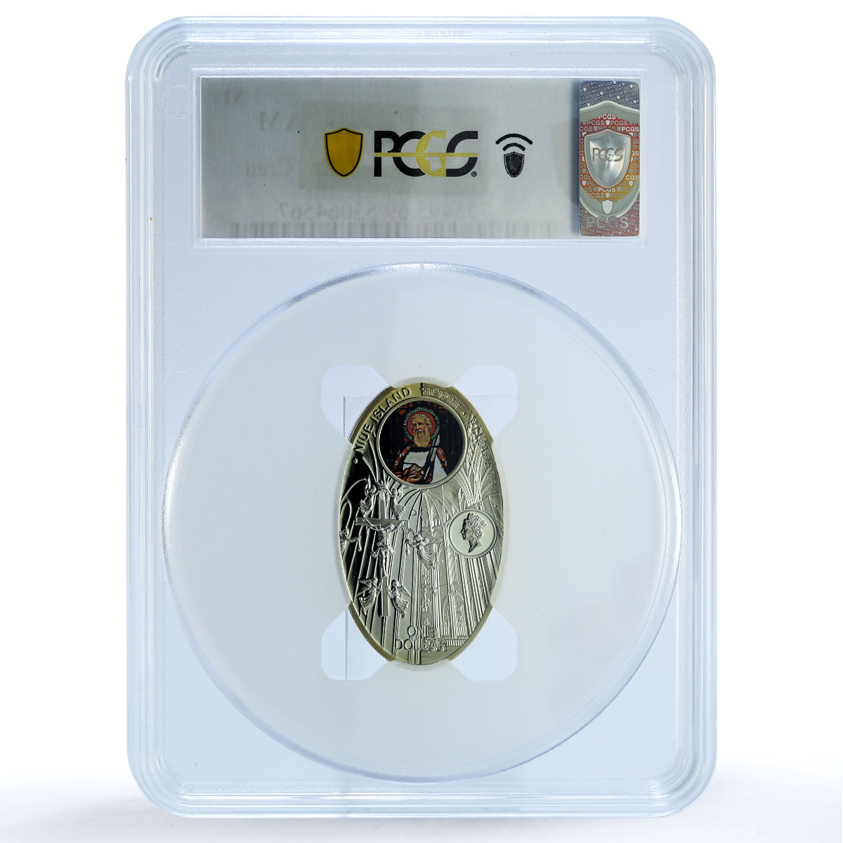 Niue 1 dollar Santa Creu Cathedral Barcelona KM-778 Gothic PR 69 PCGS coin 2011