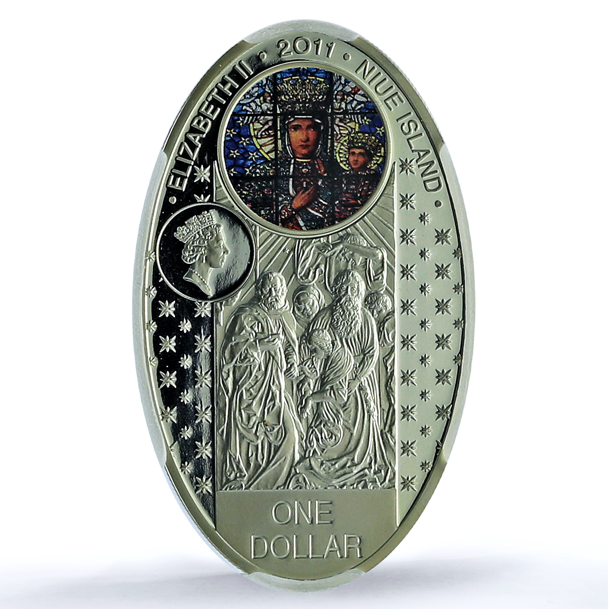 Niue 1 dollar St. Mary Basilica Krakow KM-708 Gothic PR 69 PCGS silver coin 2011 Niue 1 dollar St. Mary Basilica Krakow KM-708 Gothic PR 69 PCGS silver coin 2011