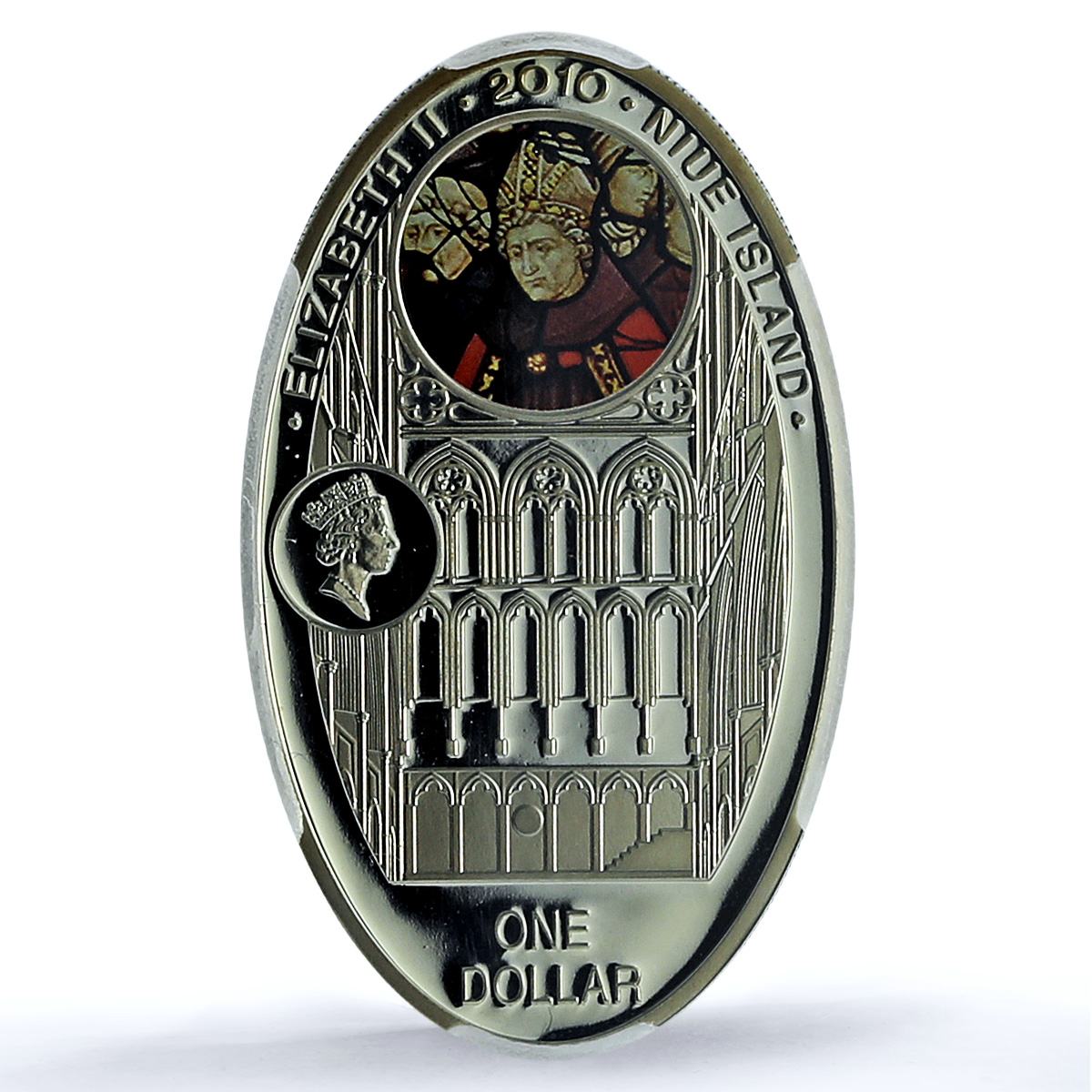 Niue 1 dollar Westminster Abbey London KM-557 Gothic PR 69 PCGS silver coin 2010