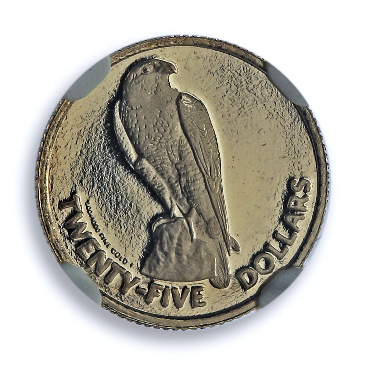 British Virgin 25 dollars Peregrine Falcon KM-40 Bird PF 69 NGC gold coin 1984 British Virgin 25 dollars Peregrine Falcon KM-40 Bird PF 69 NGC gold coin 1984