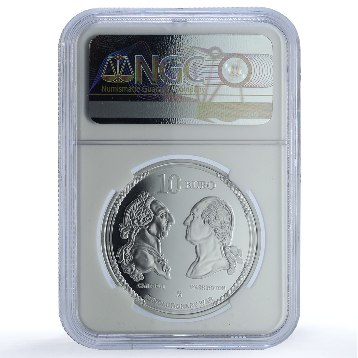 Spain 10 euros US Independence Carlos III Washington Eagle PF 68 NGC coin 2025 Spain 10 euros US Independence Carlos III Washington Eagle PF 68 NGC coin 2025