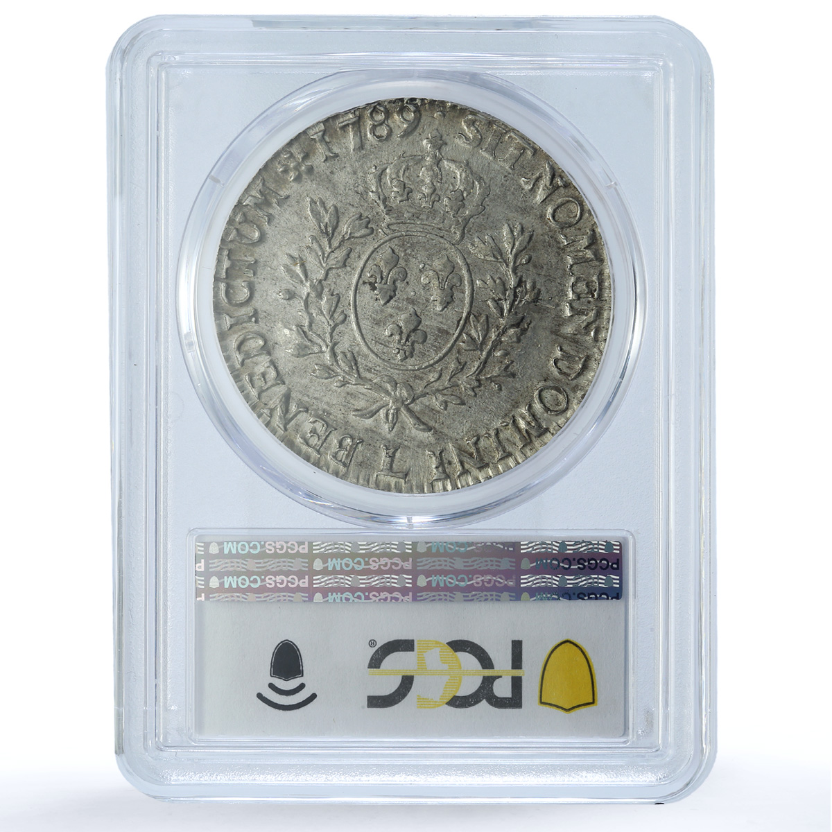 France 1 ecu Louis XVI KM-564.9 Gad-356 AU 53 PCGS silver coin 1789 L