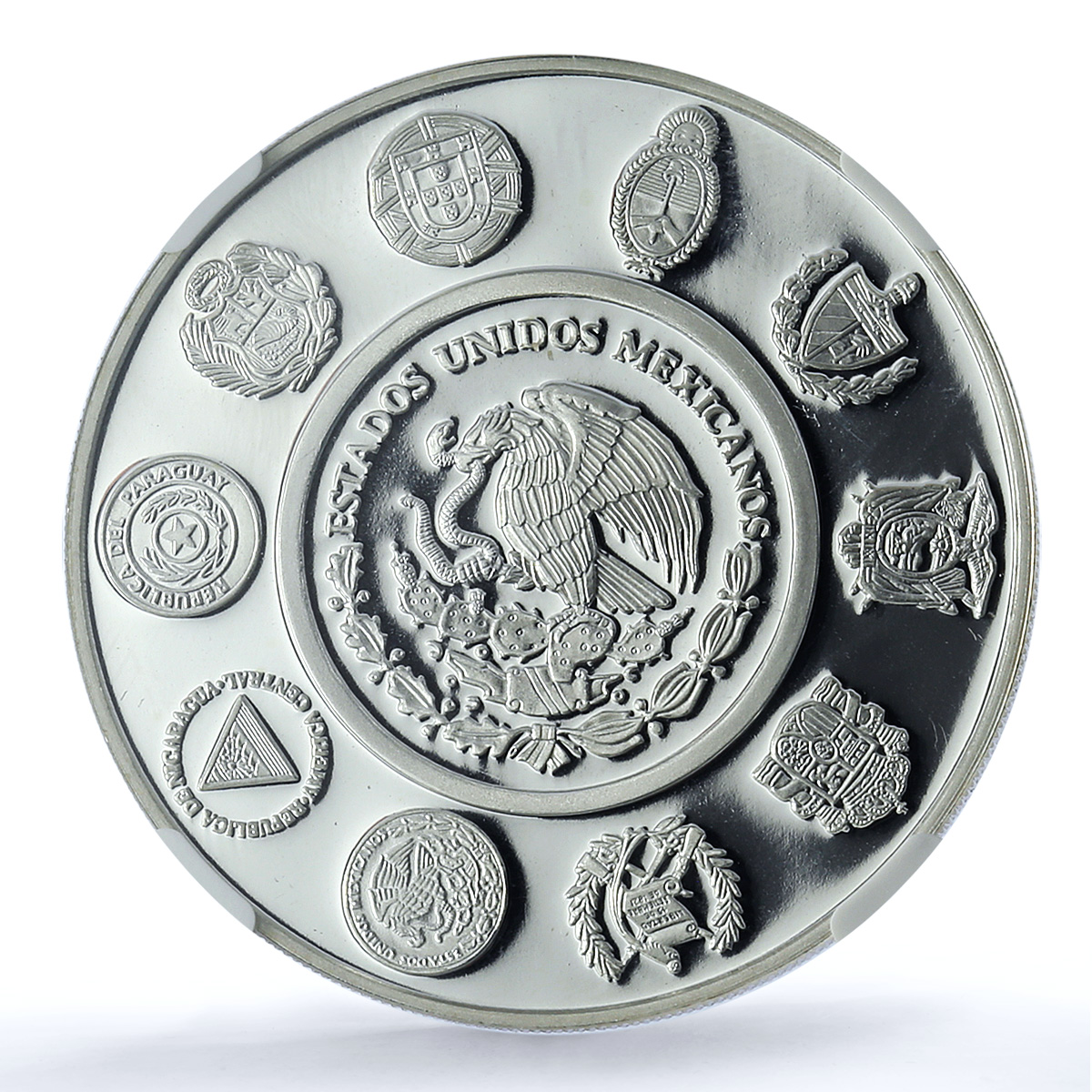 Mexico 5 pesos Acapulco KM-678 Ibero-American Ship PF 69 NGC silver coin 2003 Mexico 5 pesos Acapulco KM-678 Ibero-American Ship PF 69 NGC silver coin 2003