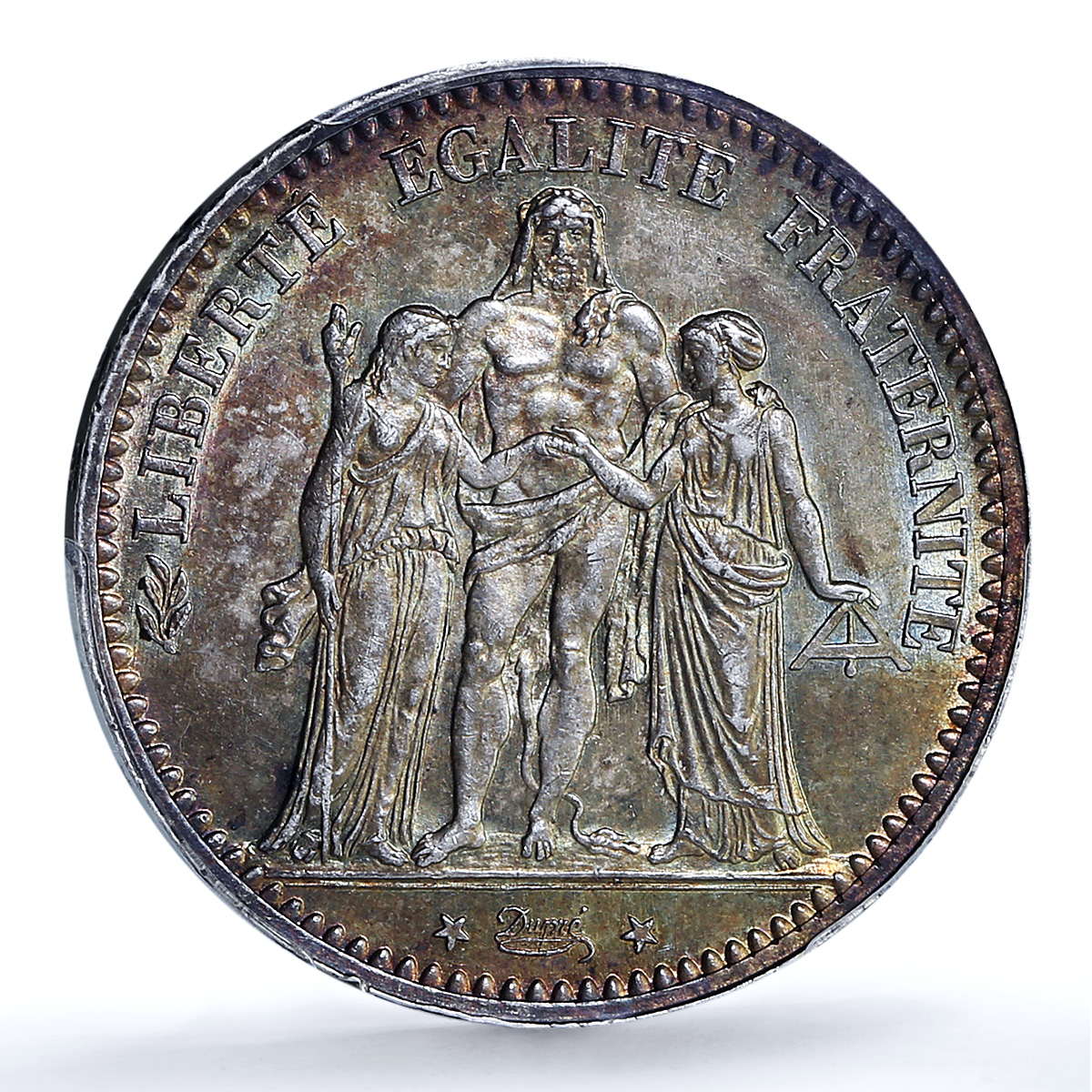 France 5 francs Hercules KM-820 Gad-745a F-334 MS 62 PCGS silver coin 1873 A France 5 francs Hercules KM-820 Gad-745a F-334 MS 62 PCGS silver coin 1873 A