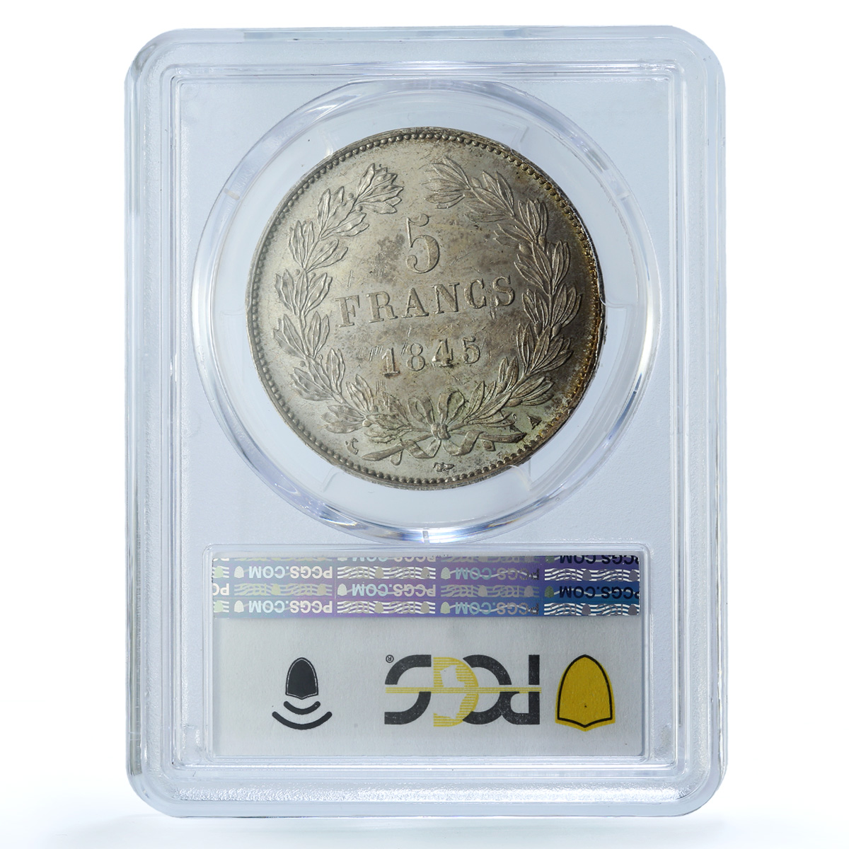 France 5 francs Louis Philippe I KM-749 F-325 MS 61 PCGS silver coin 1845 A France 5 francs Louis Philippe I KM-749 F-325 MS 61 PCGS silver coin 1845 A
