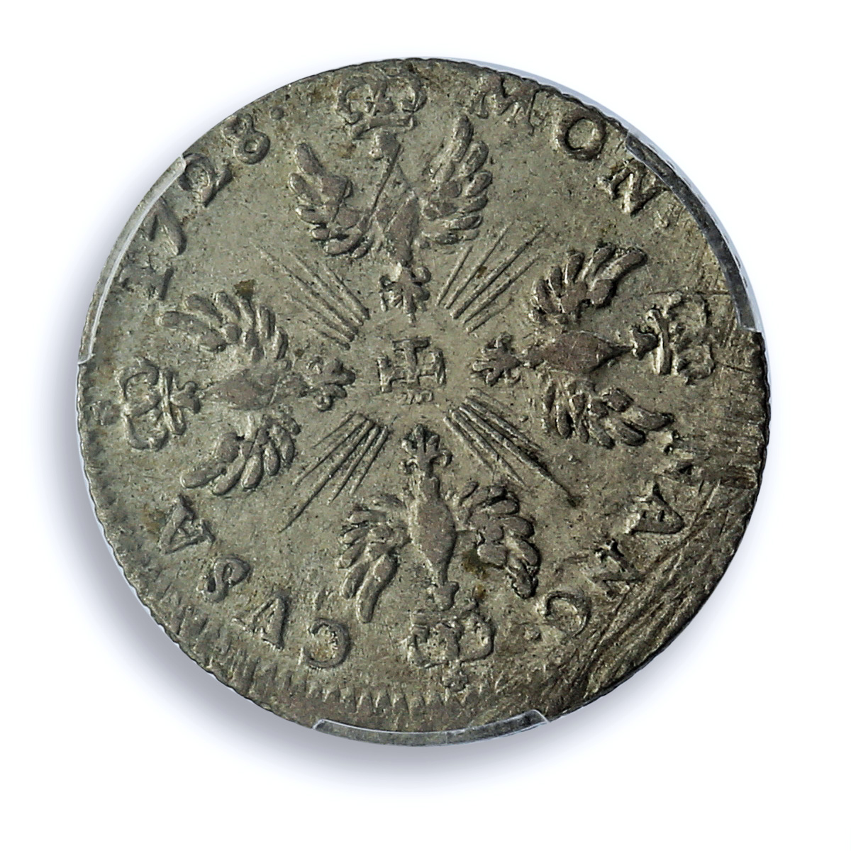 France Lorraine 12 sols Leopold I Bd-1584 Tooled AU PCGS billon coin 1728 France Lorraine 12 sols Leopold I Bd-1584 Tooled AU PCGS billon coin 1728