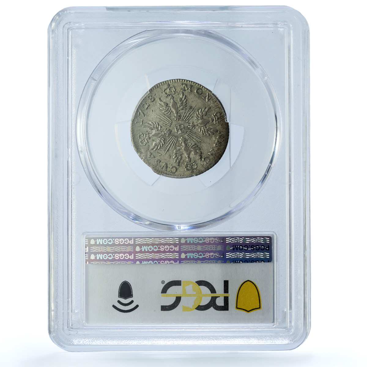 France Lorraine 12 sols Leopold I Bd-1584 AU 53 PCGS billon coin 1728 France Lorraine 12 sols Leopold I Bd-1584 AU 53 PCGS billon coin 1728