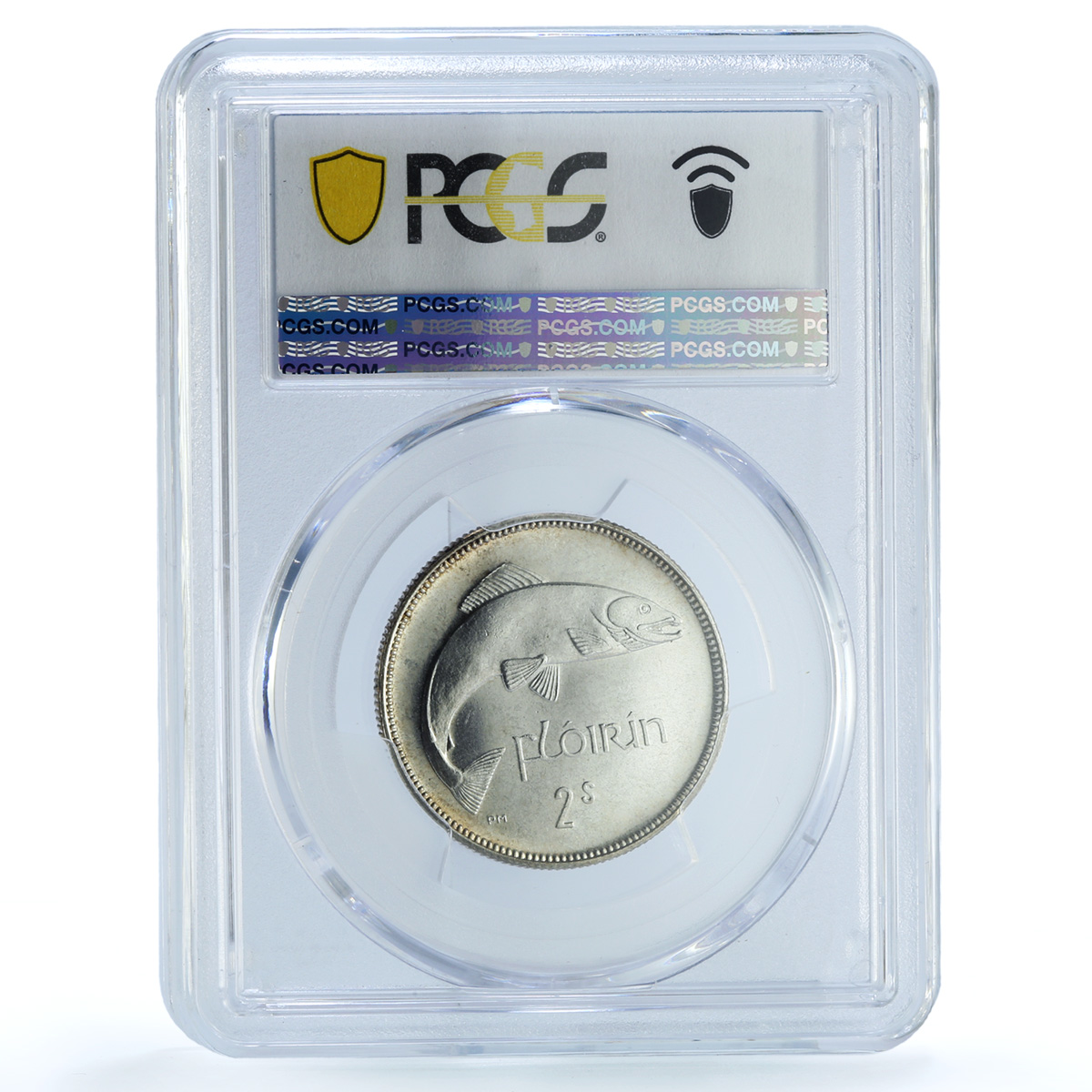 Ireland 2 shillings 1 florin Free State KM-7 Fish PR 64 PCGS silver coin 1928 Ireland 2 shillings 1 florin Free State KM-7 Fish PR 64 PCGS silver coin 1928