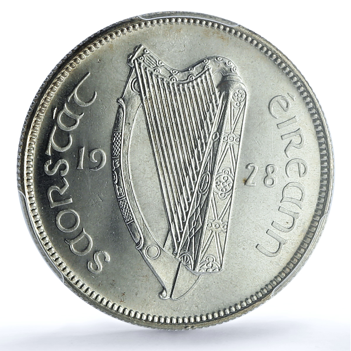 Ireland 2 shillings 1 florin Free State KM-7 Fish PR 64 PCGS silver coin 1928 Ireland 2 shillings 1 florin Free State KM-7 Fish PR 64 PCGS silver coin 1928
