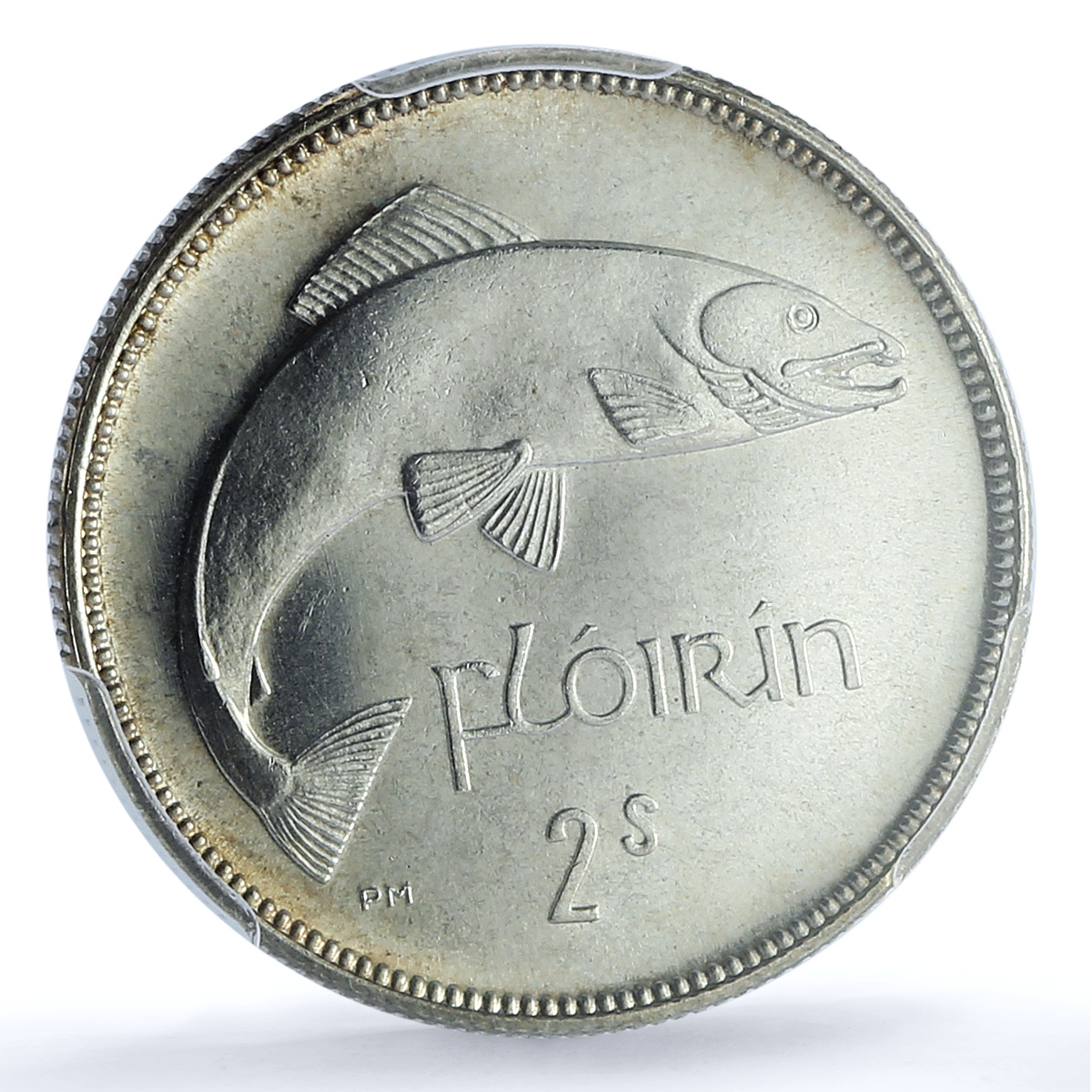 Ireland 2 shillings 1 florin Free State KM-7 Fish PR 64 PCGS silver coin 1928 Ireland 2 shillings 1 florin Free State KM-7 Fish PR 64 PCGS silver coin 1928