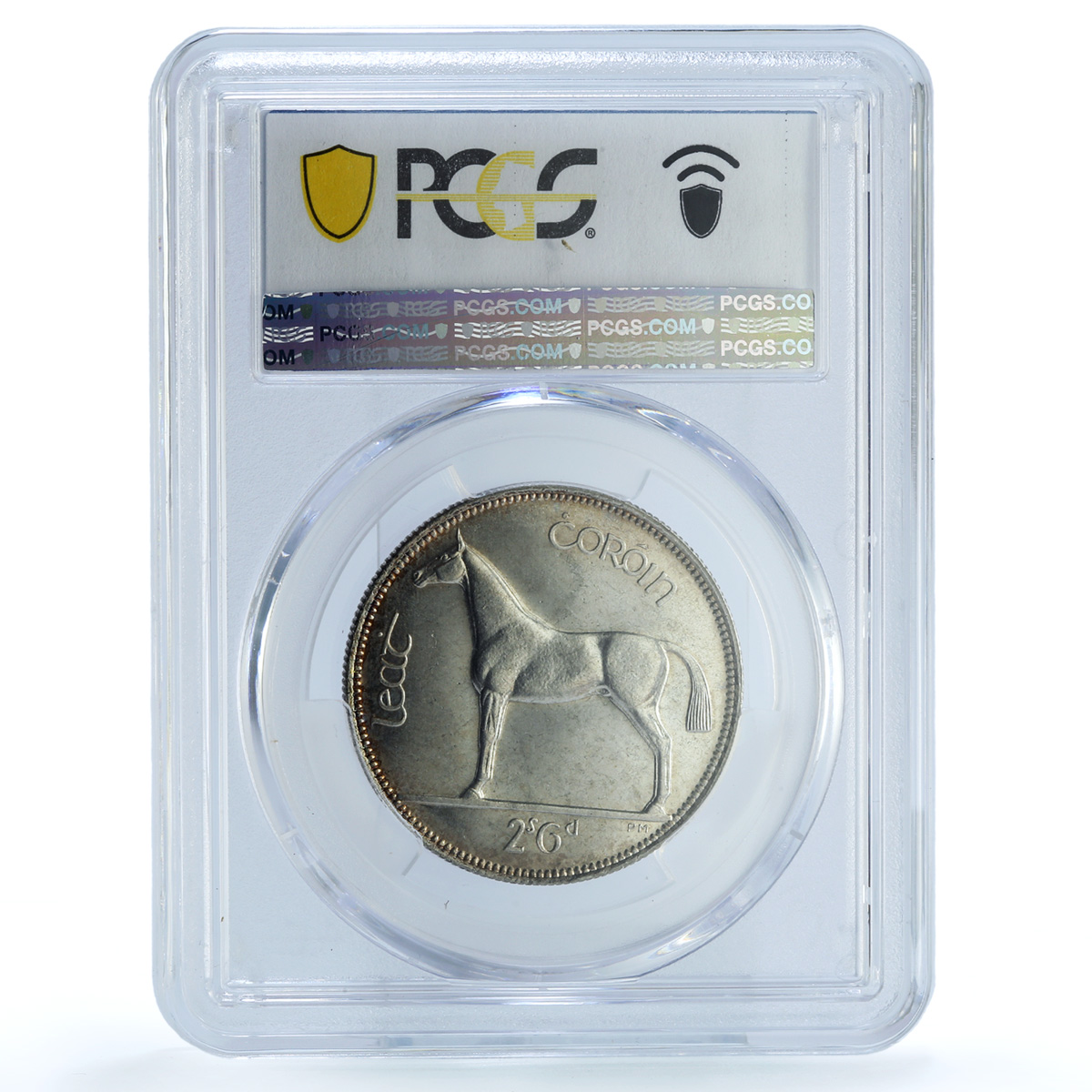 Ireland 1/2 crown 2 shillings 6 pence KM-8 Horse PR 63 PCGS silver coin 1928 Ireland 1/2 crown 2 shillings 6 pence KM-8 Horse PR 63 PCGS silver coin 1928