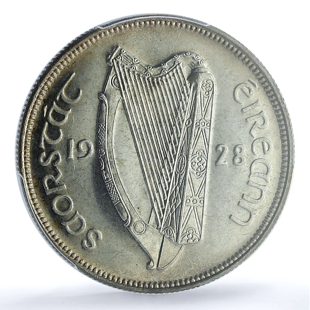 Ireland 1/2 crown 2 shillings 6 pence KM-8 Horse PR 63 PCGS silver coin 1928 Ireland 1/2 crown 2 shillings 6 pence KM-8 Horse PR 63 PCGS silver coin 1928
