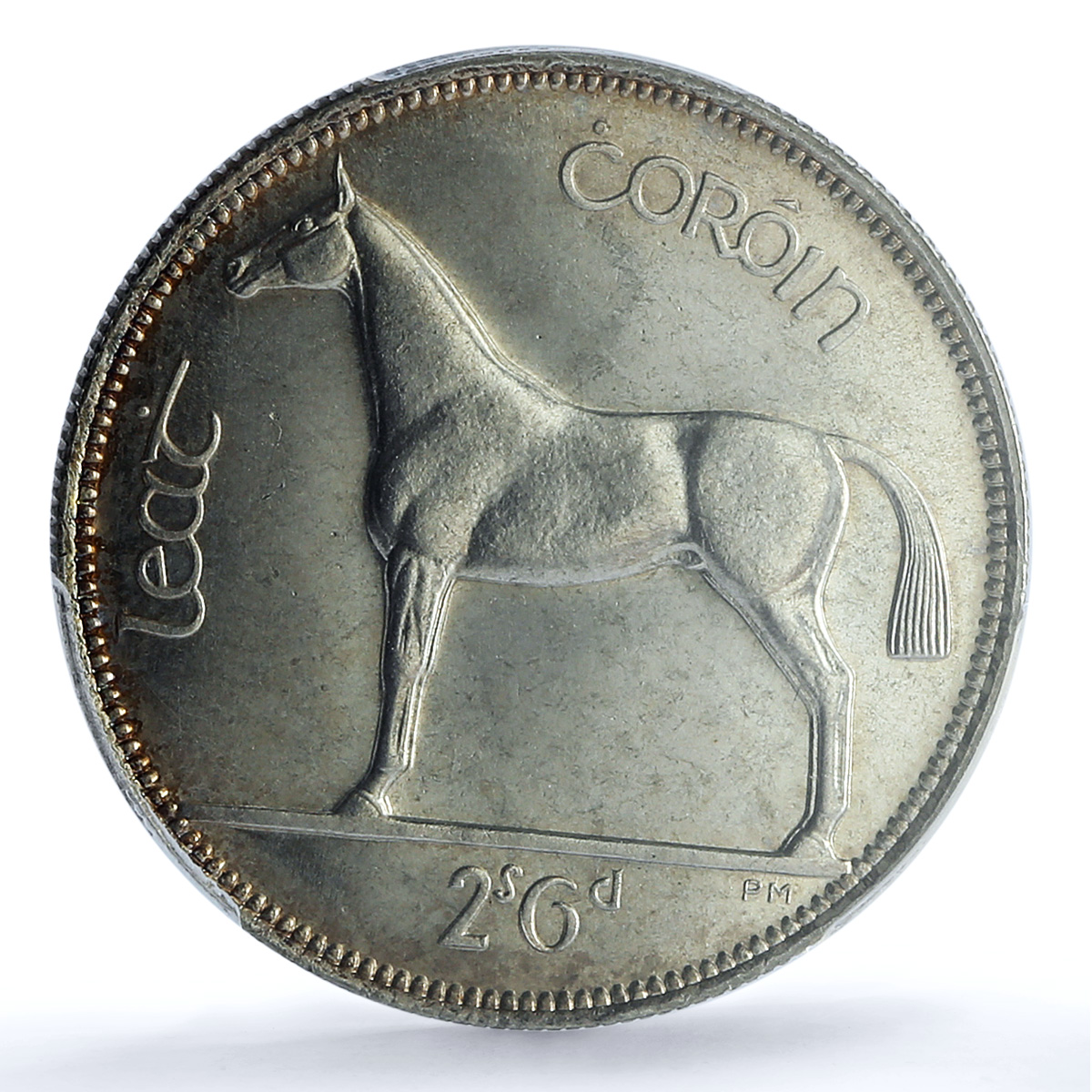 Ireland 1/2 crown 2 shillings 6 pence KM-8 Horse PR 63 PCGS silver coin 1928 Ireland 1/2 crown 2 shillings 6 pence KM-8 Horse PR 63 PCGS silver coin 1928