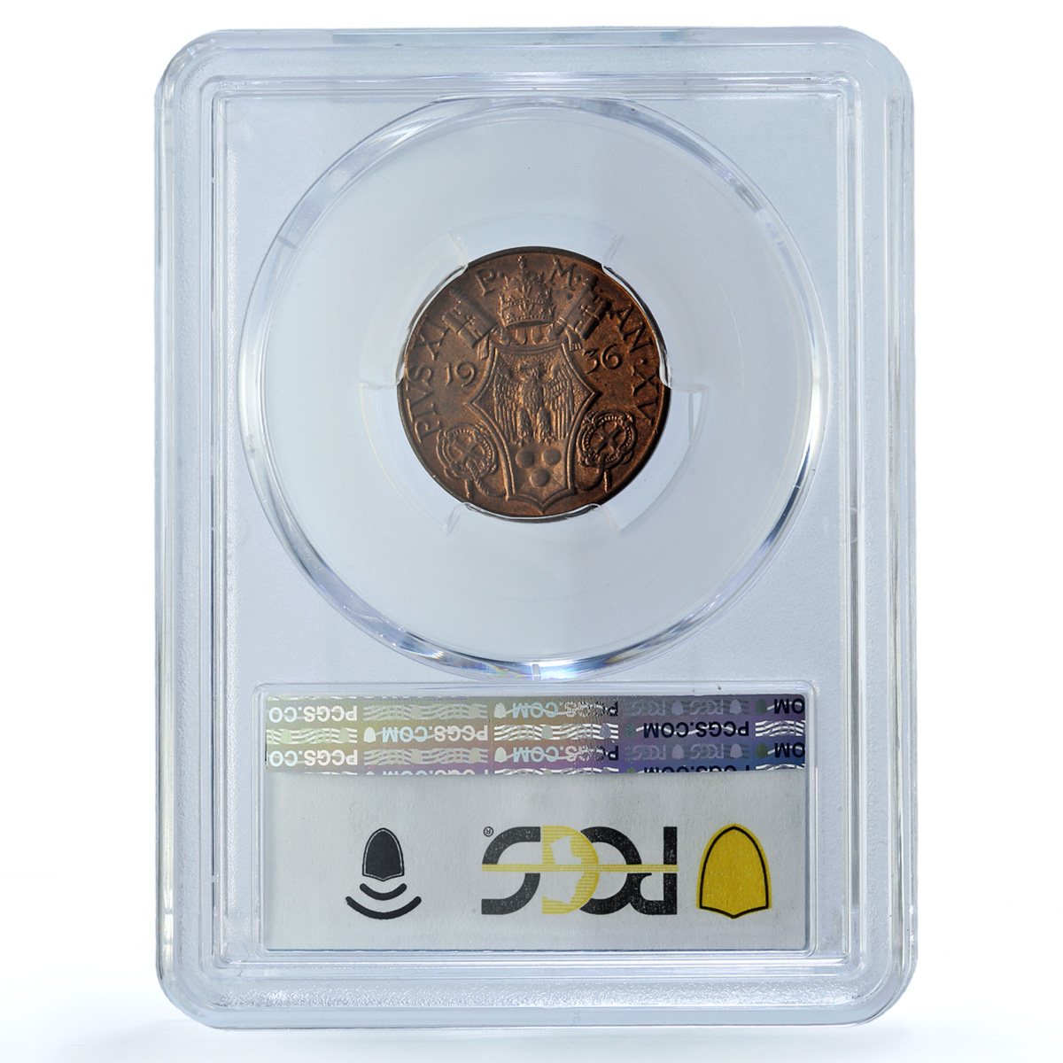 Vatican 10 centesimi Pius XI KM-2 Berman-3360 St. Peter MS 64 PCGS BN coin 1936 Vatican 10 centesimi Pius XI KM-2 Berman-3360 St. Peter MS 64 PCGS BN coin 1936