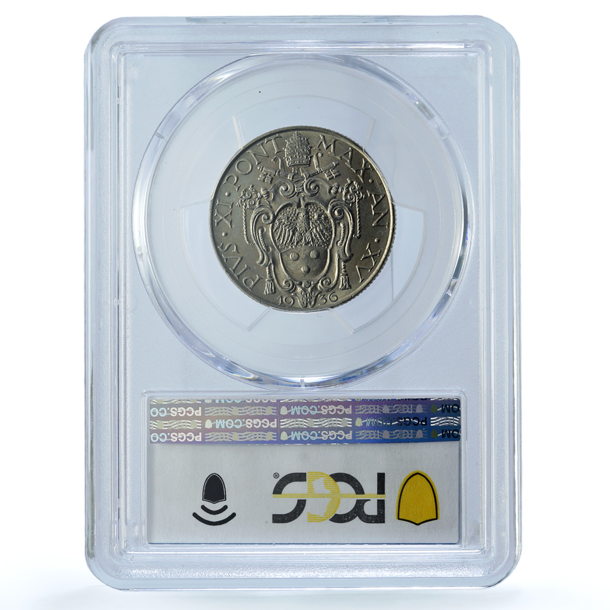 Vatican 1 lira Pius XI KM-5 Berman-3357 Virgin Mary MS 64 PCGS nickel coin 1936 Vatican 1 lira Pius XI KM-5 Berman-3357 Virgin Mary MS 64 PCGS nickel coin 1936