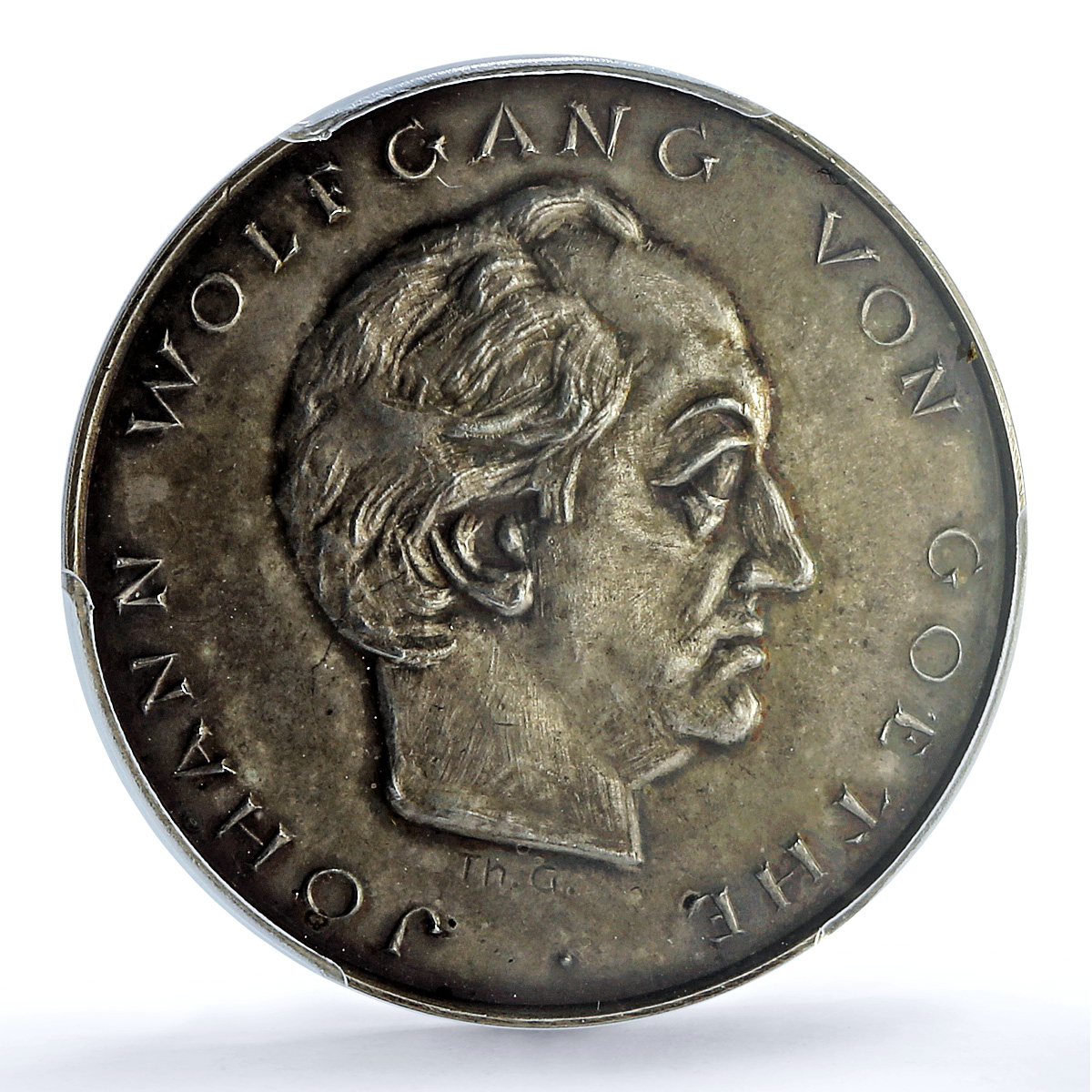 Germany Weimar Wolfgang Goethe Forschner-85 SP 63 PCGS silver medal 1932
