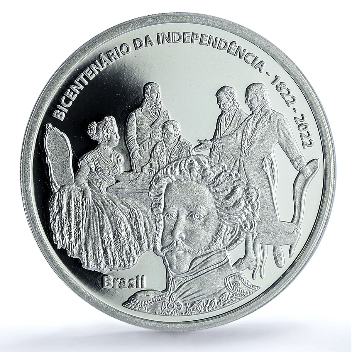 Brazil 5 reais Independence KM-736 Anniversary Flag PR 70 PCGS silver coin 2022