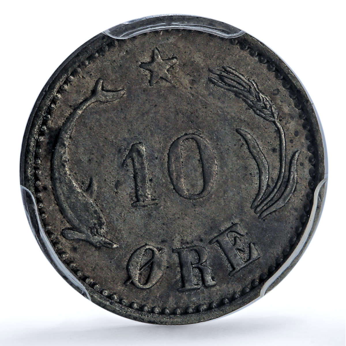 Denmark 10 ore Christian IX KM-795.1 AU 55 PCGS billon coin 1888 CS Denmark 10 ore Christian IX KM-795.1 AU 55 PCGS billon coin 1888 CS