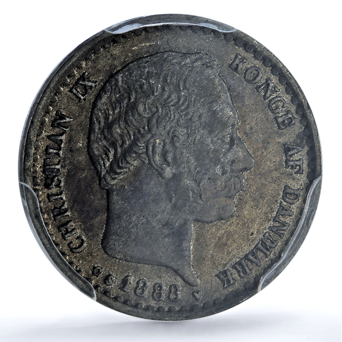 Denmark 10 ore Christian IX KM-795.1 AU 55 PCGS billon coin 1888 CS Denmark 10 ore Christian IX KM-795.1 AU 55 PCGS billon coin 1888 CS