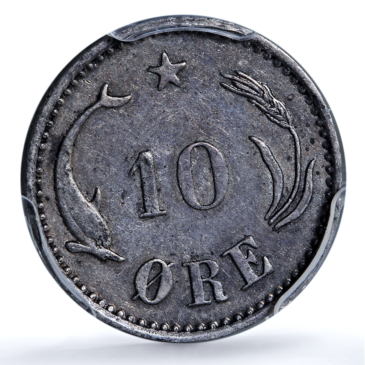 Denmark 10 ore Christian IX KM-795.1 AU 55 PCGS billon coin 1888 CS Denmark 10 ore Christian IX KM-795.1 AU 55 PCGS billon coin 1888 CS