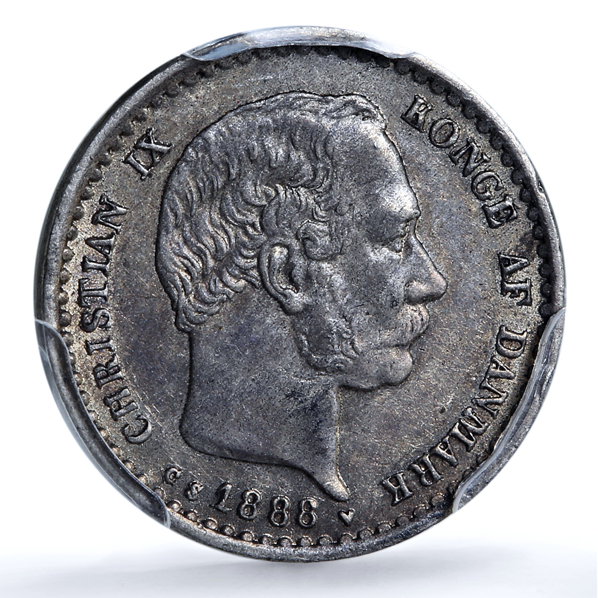 Denmark 10 ore Christian IX KM-795.1 AU 55 PCGS billon coin 1888 CS Denmark 10 ore Christian IX KM-795.1 AU 55 PCGS billon coin 1888 CS