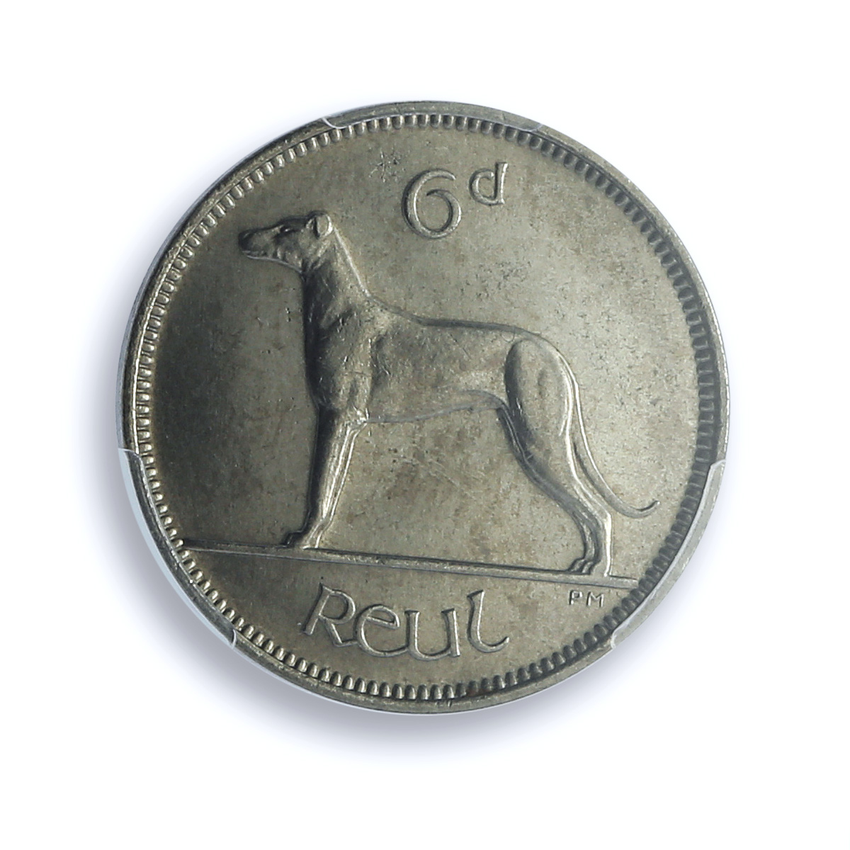 Ireland 1 reul 6 pingine pence Free State KM-5 Dog PR 66 PCGS nickel coin 1928 Ireland 1 reul 6 pingine pence Free State KM-5 Dog PR 66 PCGS nickel coin 1928